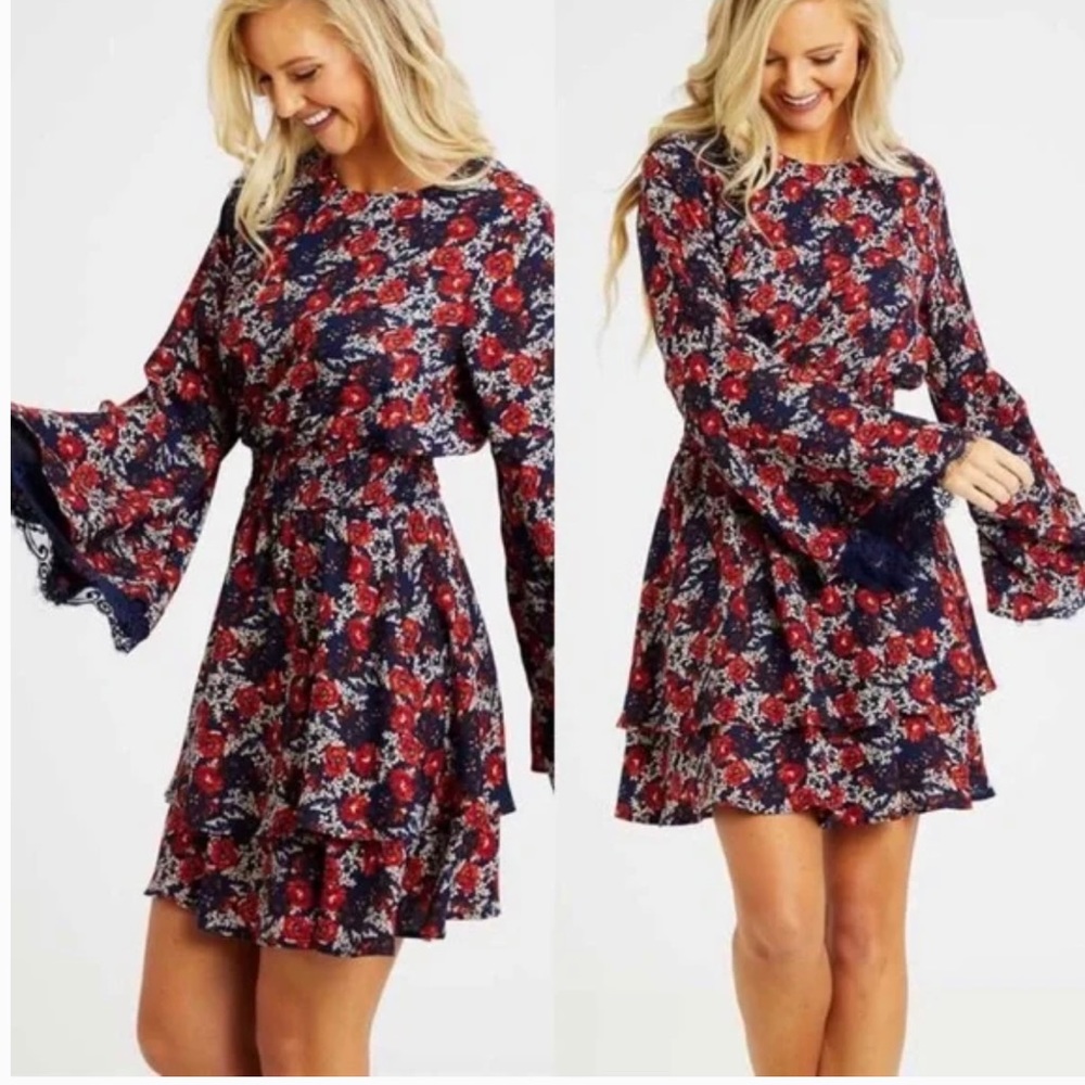 Altar’d State Boho Claudine Dress. Size M.